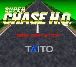 Super Chase HQ Title Screen